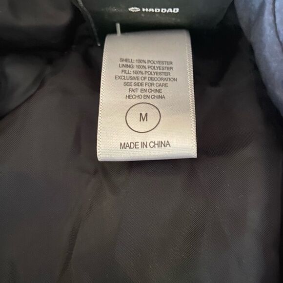 Harley Davidson Puffer jacket with embellishment black with pink bling- Girls M - Picture 6 of 6